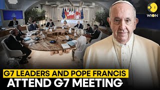 G7 Summit 2024 LIVE G7 leaders and Pope Francis attend G7 meeting  G7 Summit  WION LIVE [upl. by Saoj]