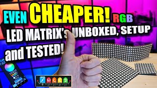 EVEN CHEAPER LED Matrix Panels  Unveiling Brilliance PT2 Unboxing and Live Showcase [upl. by Kristin]