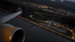 Rare Icelandair 757200 takeoff from Akureyri Airport BIAR [upl. by Kennie200]