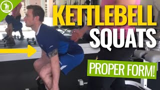 How To Do A Kettlebell Squat — FORM GUIDE [upl. by Ggerk]