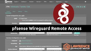 Tutorial pfsense Wireguard For Remote Access [upl. by Aved]