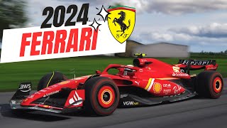 Ferrari 2024 F1 Car Testing Assetto Corsa [upl. by Koziarz891]