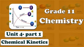 Grade 11 chemistry Unit 4 Chemical Kinetics part 1 Rate of reaction [upl. by Kcaj277]