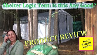 Review Of Shelter Logic Firewood Seasoning Shed 10x8x20 [upl. by Kresic]