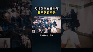 为什么找回密码时，看不到原密码？网络安全 遊戲 黑客 web3 cybersecurity 游戏 hacker chatgpt 程序员 熱門 [upl. by Minor]