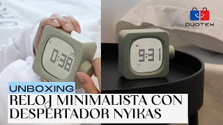 ¿El Reloj Despertador Minimalista Perfecto  UNBOXING del Nyikas [upl. by Saeger490]