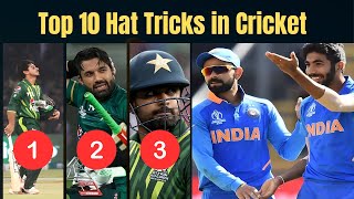 10 Best Hat Tricks In Cricket Ever  Best Hat Tricks in Cricket History [upl. by Naujit]