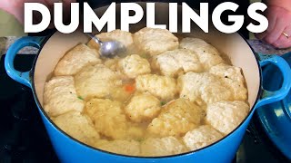 The FLUFFIEST Dumplings For Stews How To Make Dumplings [upl. by Ylro164]