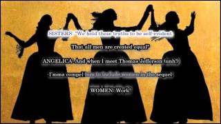 The Schuyler Sisters Karaoke from Hamilton the Musical with Lyrics [upl. by Lennie]