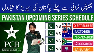 Pakistan cricket Schedule 2024 Pakistans all series schedule before the champions trophy 2025 [upl. by Adlen]