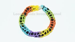 Loom Bandz Anleitung deutsch Spiral  Armband knüpfen [upl. by Zandra]