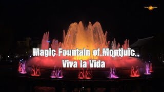 4K Barcelona  Magic Fountain of Montjuïc  quotViva la Vidaquot [upl. by Alwitt]