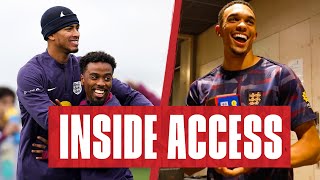 Judes Nutmeg 👀 Trent Keeps Collecting Trophies amp Grealishs Special Celebration  Inside Access [upl. by Yniffit]