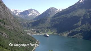 Geirangerfjord Views  Geiranger shore excursion  Cunard [upl. by Aronoh]