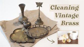 How to Clean Vintage Brass  2 Easy DIY Recipes [upl. by Cathlene]