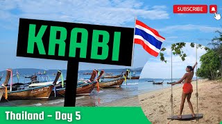 Exploring Krabi Ao Nang Beach Nightlife and Street Food Adventure  Vlog day 5 [upl. by Aiksa]