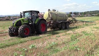 Claas Axion 830 s cisternou Annaburger hts 2279 [upl. by Yenor]