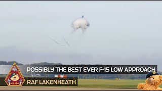 THIS HAS TO BE THE BEST EVER F15E STRIKE EAGLE LOW APPROACH • 48TH FIGHTER WING RAF LAKENHEATH [upl. by Winer]