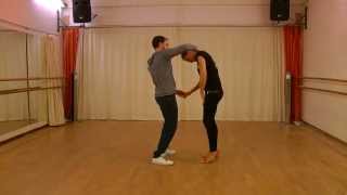 Learn brazilian zouk Beginners 2 010415 easy head movements turn on the spot amp cambre [upl. by Shawna]