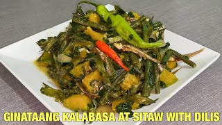 Paano Magluto Ng Ginataang Kalabasa  Ginataang Kalabasa at Sitaw With Dilis Recipe [upl. by Jacobson870]