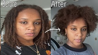 HOW TO COMB OUT LOCS  3 months old instant loc extensions comb out [upl. by Eloisa885]