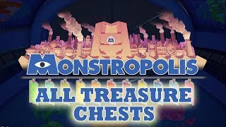 Kingdom Hearts 3 Monstropolis Treasure Chests  All Treasure Chests [upl. by Billi569]