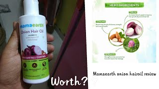 mamaearth onion hair oil review in tamil [upl. by Yrotciv]