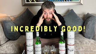 Laphroaig 10 Sherry Oak Vs Laphroaig 10 Cask Strength  A WhiskyWars Review [upl. by Janek634]