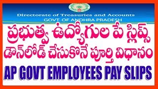 How To Download AP Employees Pay Slips  AP Govt Employees Salary Slips Download Process [upl. by Loralie398]