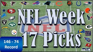 NFL Week 17 Picks Score Predictions Week 17 2023 [upl. by Nydroj]