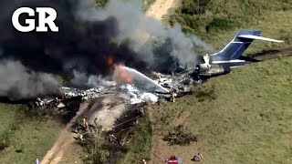 Sobreviven a avionazo en Texas [upl. by Torr497]