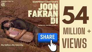 Joon Fakran Di Official Video Gurpreet Chattha  Super Hit Punjabi Songs [upl. by Koenig328]