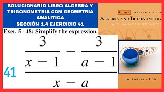 Ejercicio 41 resuelto sección 14 libro algebra y trigonometria con geometria analitica [upl. by Chariot]