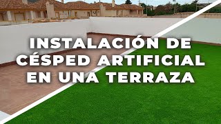 Instalar Césped Artificial Terraza [upl. by Sawtelle196]