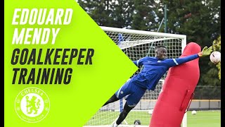 Edouard Mendy  Goalkeeper Training Chelsea FC [upl. by Rockafellow]