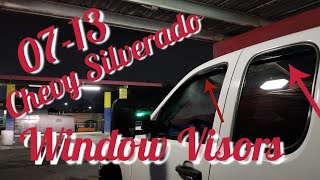 0713 chevy silverado 2500 AVS visors SSB SimpleSickBuilds [upl. by Gregrory]