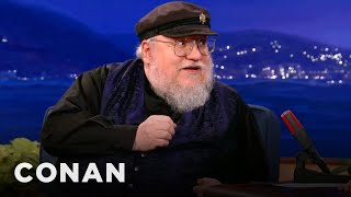 George RR Martin Is Writing As Fast As He Can  CONAN on TBS [upl. by Lesak62]