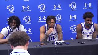 MBB Postgame vs Villanova Jaden Bediako Dre Davis amp Kadary Richmond [upl. by Hubey]