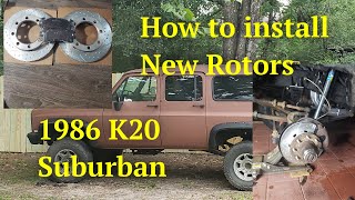 How to replace rotors and brake pads Ep29 [upl. by Annauqaj]