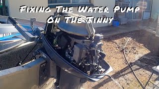 How to replace the impeller on Yamaha 25hp outboard [upl. by Vivyanne]