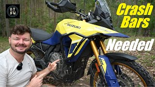 Adventure Bikes NEED Crash Bars  Hepco amp Becker Tank Bar Review [upl. by Nawak]