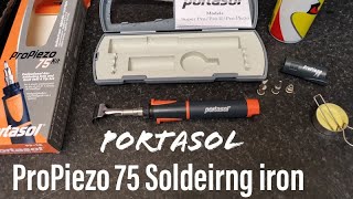 Portasol ProPiezo 75 PP1k butane soldering iron unbox and overview [upl. by Jackelyn]