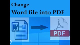 How to save word file as PDF in window 10 pro [upl. by Arlen]