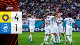 FCSB 41 FC RFS  HIGHLIGHTS  LABĀKIE MOMENTI  UEFA EUROPA LEAGUE [upl. by Rimahs]