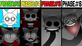 Phase 1 VS Phase 2 VS Phase 3 VS Phase 4 VS Phase 5 VS Phase 6 in Incredibox Sprunki [upl. by Kriste104]