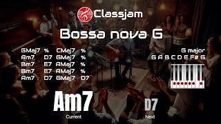 Bossa nova Backing track in G major  130 BPM [upl. by Aseeral]