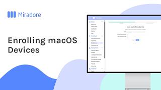 Enrolling macOS Devices  Miradore MDM Howto Tutorials [upl. by Sualkin]