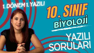 GÜNCEL 10 SINIF BİYOLOJİ 1 DÖNEM 1 YAZILIYA HAZIRLIK  PDF [upl. by Adnilim]