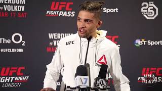 Kajan Johnson has some words for Dana White after his fight at UFC Fight Night London  MMA Crazy [upl. by Esli]