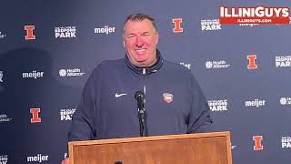 Illinois 38 Michigan State 16  Illini Head Coach Bret Bielema PostGame Media Conference [upl. by Lednahs223]